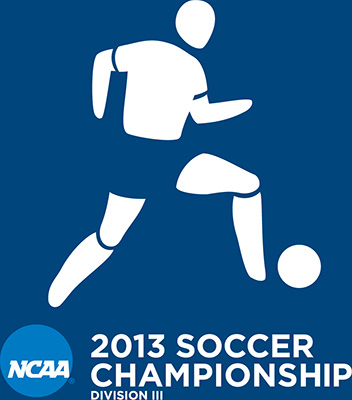 2013 NCAA Men's Soccer Championships logo (blue vertical)