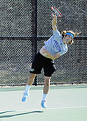 Erik Johnson, men's tennis action