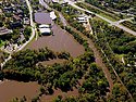 Aerial photo of September 2010 Cannon River flooding