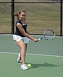Molly Hemes, Women's Tennis action