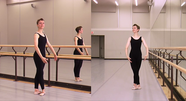 dancer in a ballet studio