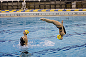 Synchronized Swimming Duo action