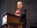 Robert Reich speaks at convocation