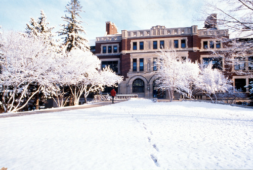 Leighton Hall in winter