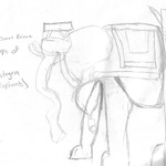Ta'Sierra's elephant sketch from Hampton Court Palace