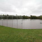 Practice field flooded