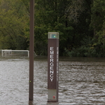 Flooded practice fields