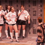 The Carleton Players rehearse "Good Kids" in the Weitz theatre.