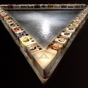 "The Dinner Party," an art installation by Judy Chicago