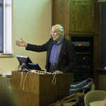 Former Carleton professor Ian Barbour returned to Carleton to lecture on the relationship between religion and science.
