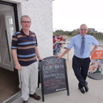 Peter and our bus-driver Gerry at Carrick-A-Rede