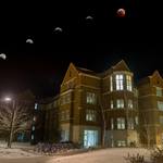 Super Blood Wolf Moon eclipse over the Carleton campus