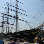 View of the Cutty Sark from land