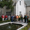 The group in the Greystone Mansion courtyard.