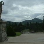 A sweeping view from the steps of the Powerscourt Estate.