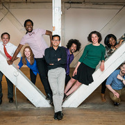Image of members of the Theater of Public Policy improvisational group.