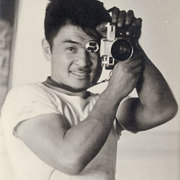 Black & white photo of Takao "Bill" Manbo, circa mid-1940s.