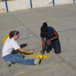 Volunteer work at the Ford Elem School in Cholula