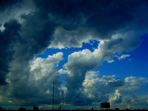 A cloudy Minneapolis sky