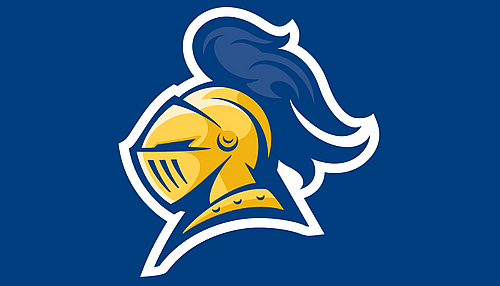 Carleton Knights logo for feature panel (on blue)