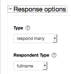 Response Options, annoniminity, questionnaire