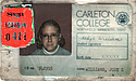 Jody Williams's Carleton Student ID.