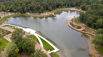 Houston Memorial Park aerial