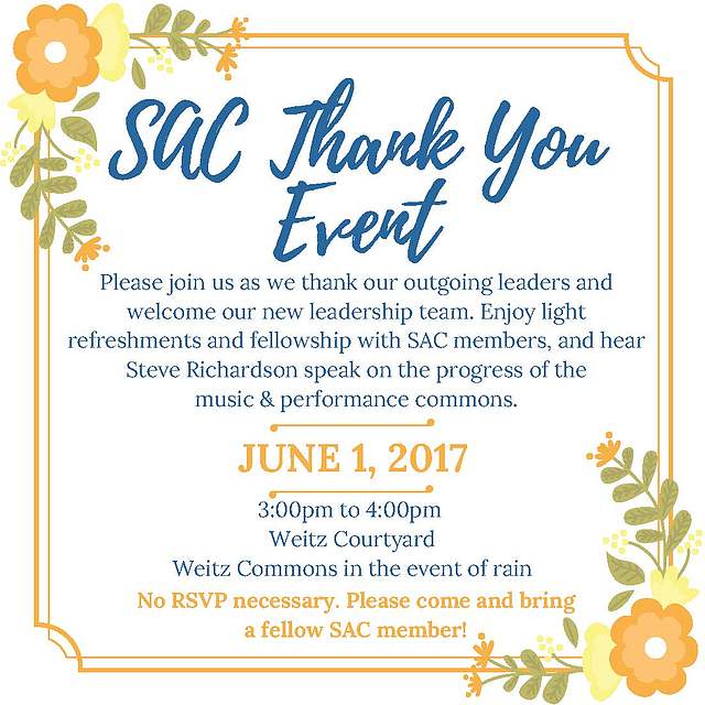 SAC Thank You Event