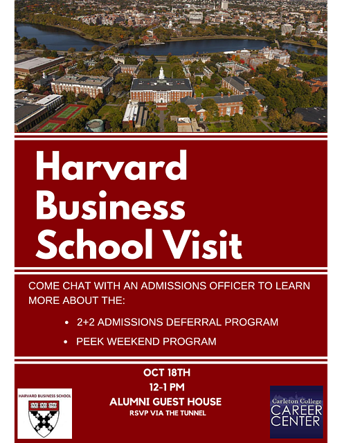 Harvard Business School Admissions Events