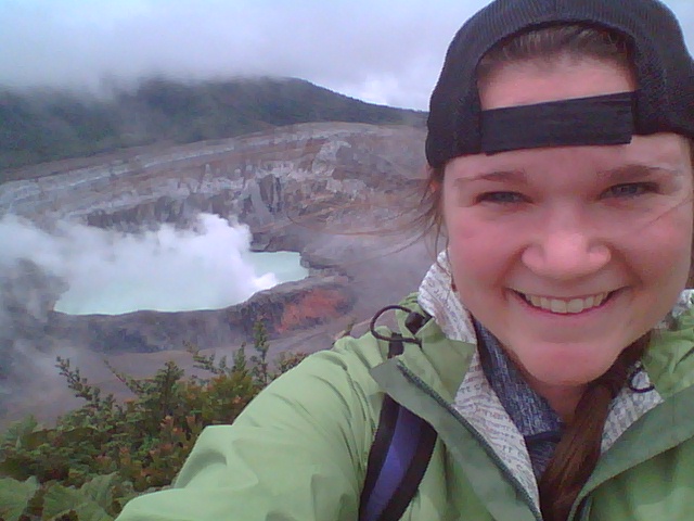 Holly Buttrey '14 on a recruiting trip in South America
