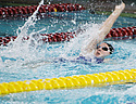 Brittany Sasser, 100 backstroke champion, Amherst