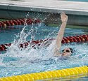 Brittany Sasser, 200 backstroke champion, Amherst