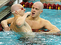 Mike Slavik (left, champion) and Eric Triebe (right, runner-up), Washington University, 50 freestyle