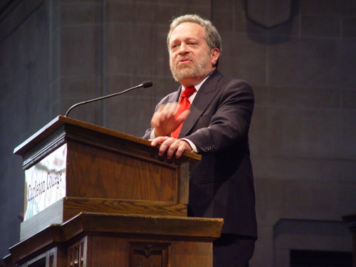 Robert Reich speaks at convocation
