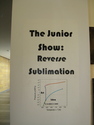 The exhibit, featuring the work of junior Studio Art majors, opened Friday, April 18th and will stay up through May 4.