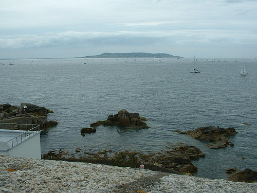 The view from Joyce's Martello Tower at Sandycove.