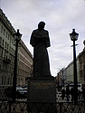 A statue of Nikolay Gogol