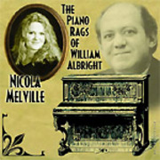 CD Cover of "The Piano Rags of William Albright" by Nicola Melville, assistant professor of music at Carleton College and an internationally recognized pianist.