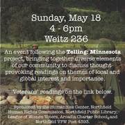 Sunday, May 18, Weitz Center 236 ~ EVERYONE WELCOME!