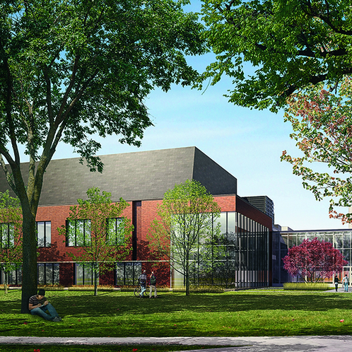 Northeast view of proposed Weitz addition