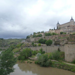 Toledo: View of the city from bridge.