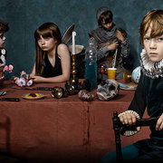 Promotional poster for "Hamlet," presented by London's Barbican Theatre