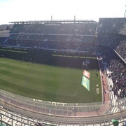 Panoramic view of the stadium from our first-half seats