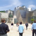 Walking to the Guggenheim