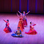 Students participate in traditional Indian dance.