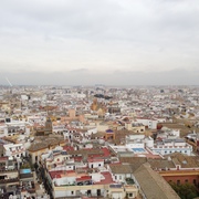 View from on top of La Giralda, the converted minaret to bell tower