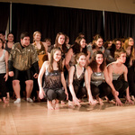 A group of dancers at the winter Ebony II performance.