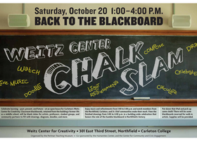Weitz Center Chalk Slam poster