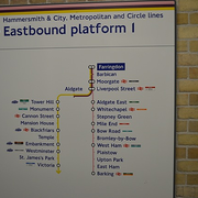 Tube map of our usual stomping grounds from our home at Farringdon