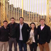 John, Keenan, Omar, Ashley, and Steven visiting the palace at Versailles.